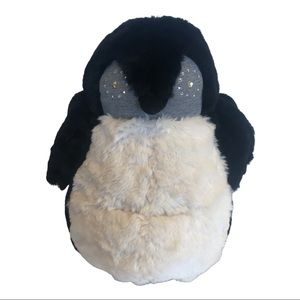 Pottery Barn Teen Penguin Speaker Plush Battery compartment  Bedroom Stuffed 16”